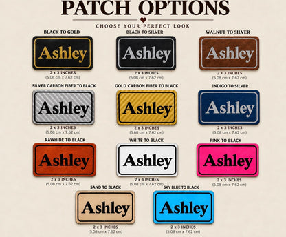 Personalized Custom Engraved Name Leather Patch Hat