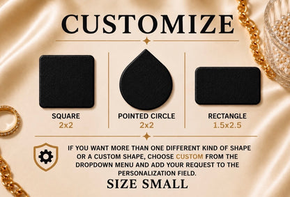 Genuine Leather Custom Engraved Logo Welding Safety Patches | Permanent Jewelry