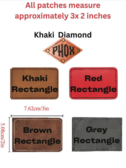 Personalized Leather Name Patch Baby Beanie
