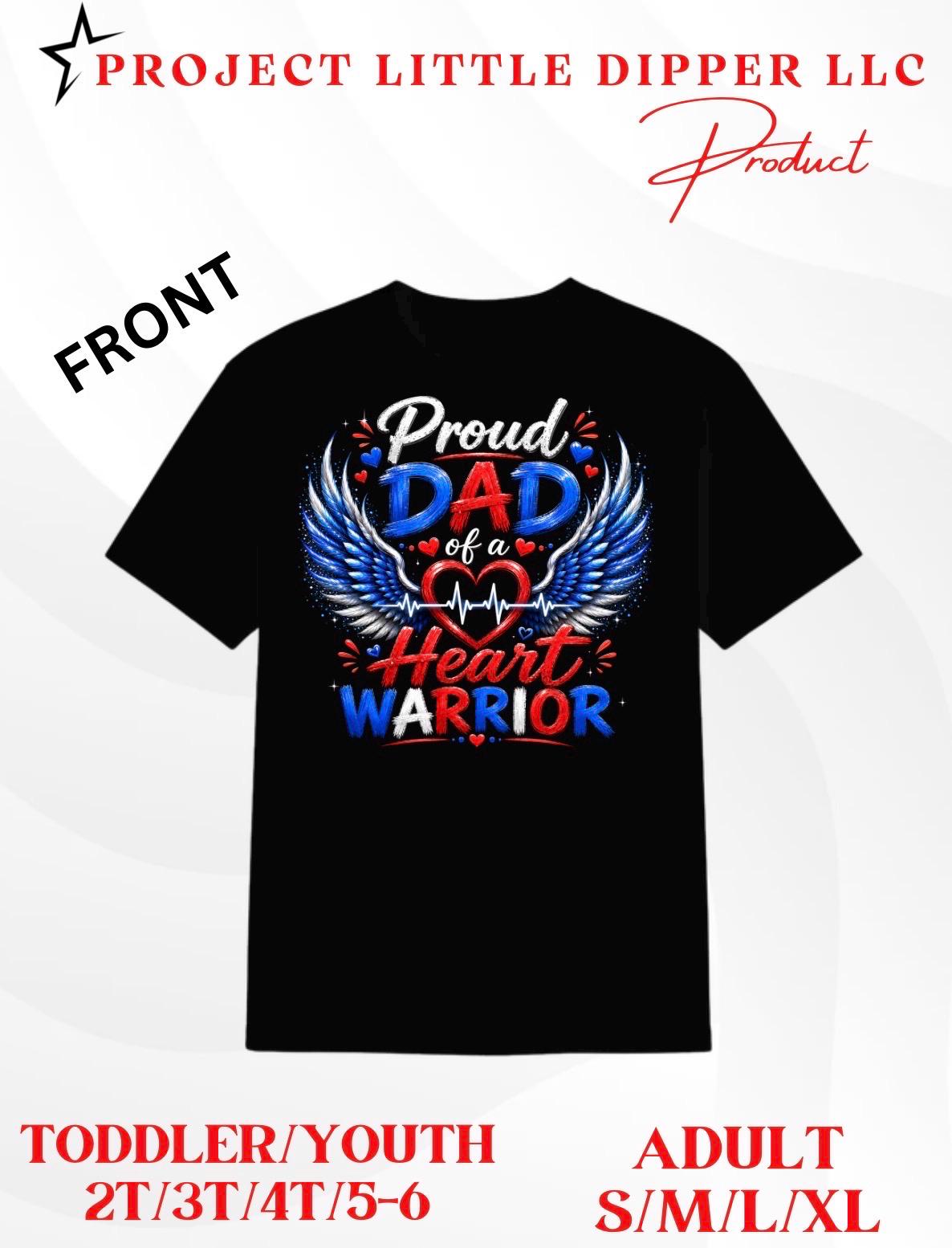 Heart Warrior Family Shirts | Proud Mama, Dad, Sister, Brother CHD Awareness Apparel
