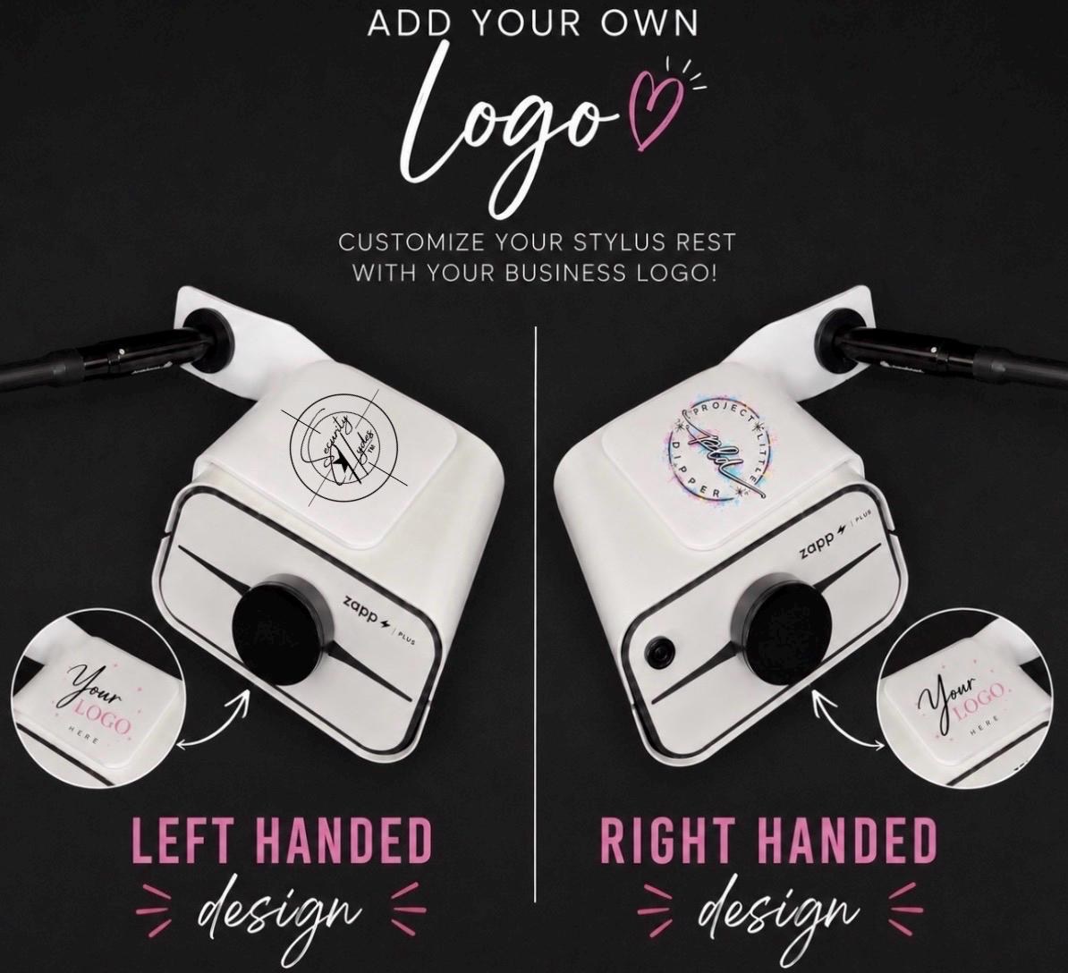 Custom Logo Permanent Jewelry Stylus Rest | Universal Acrylic Holder | Tool Organizer | Zapp 2 Plus, Everarc & Orion mPulse Pro